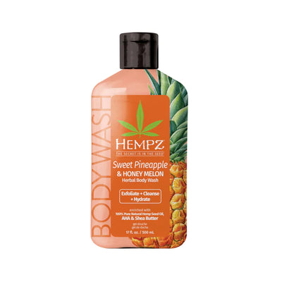HEMPZ - Sweet Pineapple & Honey Melon Herbal Body Wash - 500ml/17oz