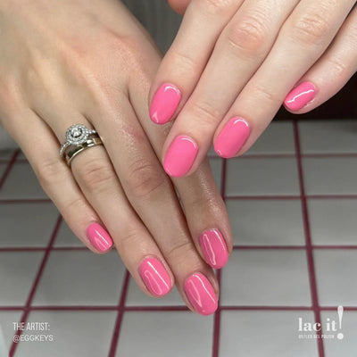 Lac It Gel Polish - Pretty In Pink - 15ml