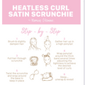 Heatless Curl Satin Scrunchie in Reusable makeup Bag