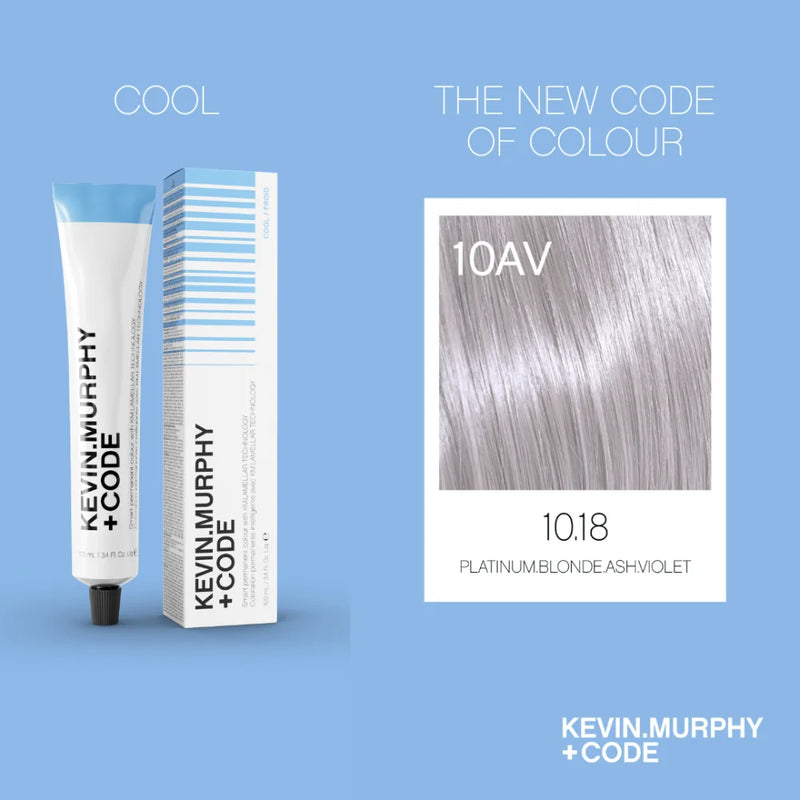 CODE+ - 10.18/10AV - PLATIUM BLONDE ASH VIOLET - 100ml