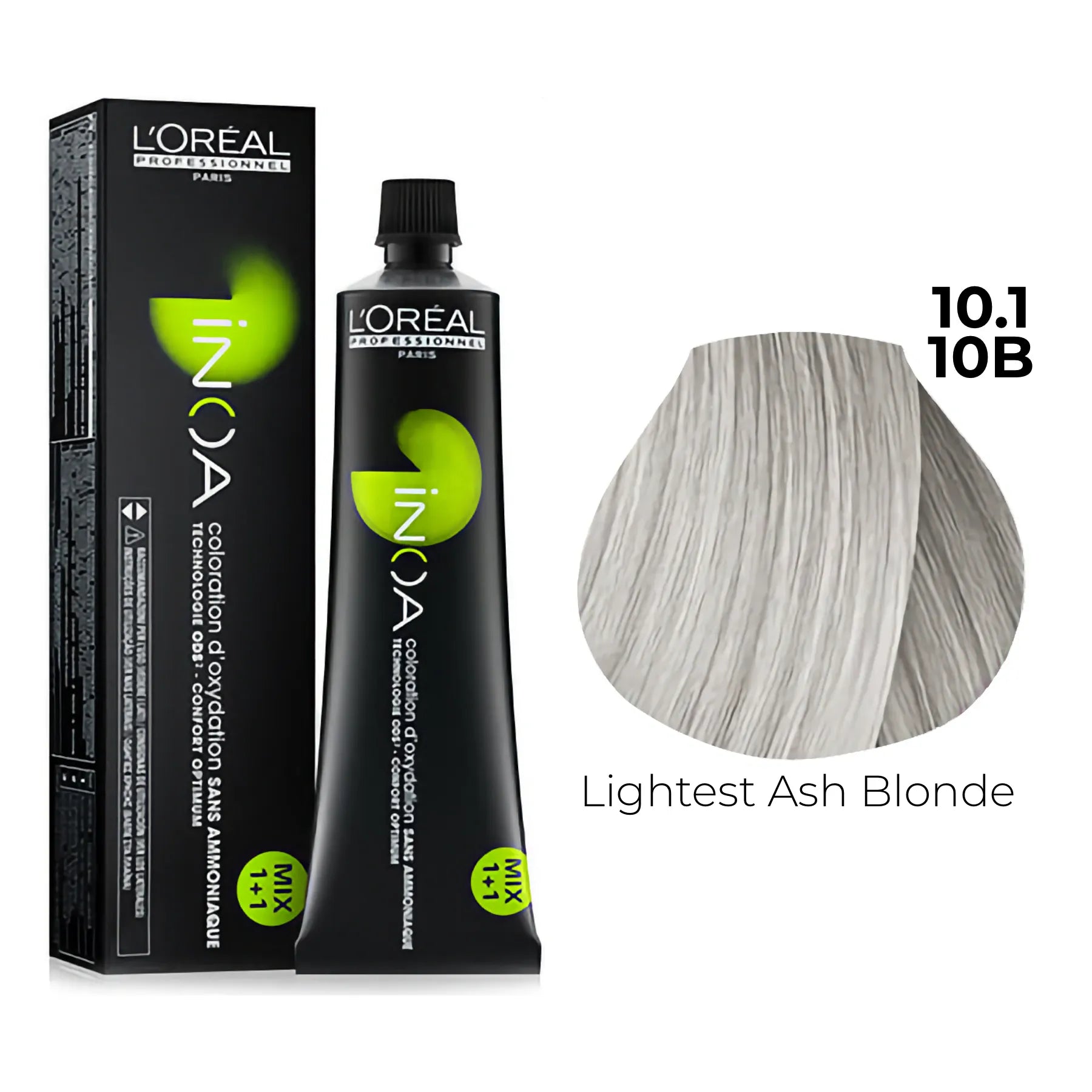 10.1/10B - Lightest Ash Blonde - Inoa Blues & Greens – International ...