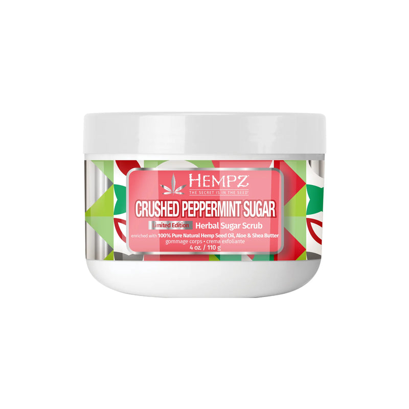 Crushed Peppermint Sugar Herbal Body Sugar Scrub - 110g/4oz