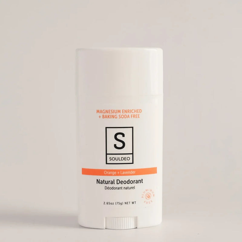 DEODORANT STICK - ORANGE + LAVENDER - BAKING SODA FREE - 75g