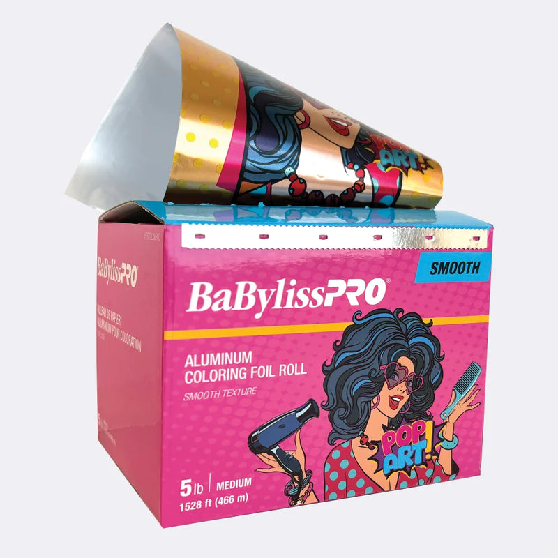 BaBylissPRO® POP ART! Aluminum Coloring Foil Roll (Smooth, 5lb, Medium, 1528 ft, 466m)