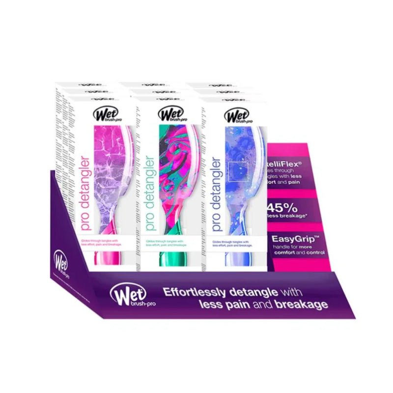 Wet Brush - PRO DETANGLER - Neon Glow - 9PC DISPLAY