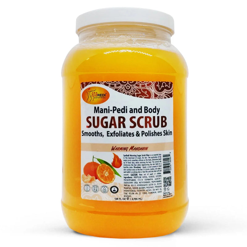 SPA REDI - WARMING SUGAR SCRUB - MANDARIN - 1 GALLON