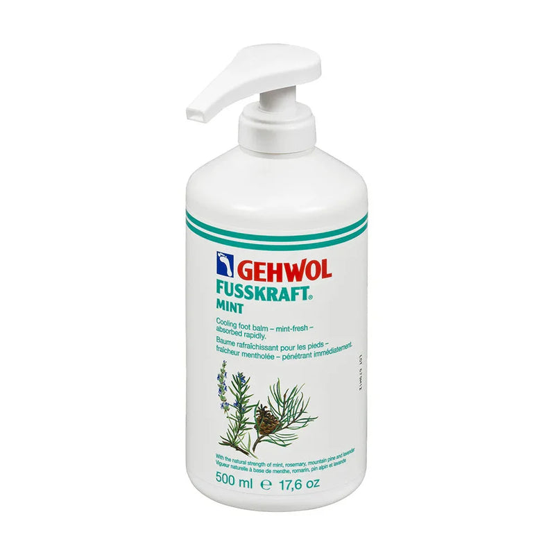 GEHWOL FUSSKRAFT - REFRESHING CREAM MINT w/PUMP - 500ml