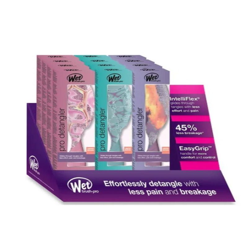 Wet Brush - PRO DETANGLER - Cosmic Lava Pro Detangler 9pc Display