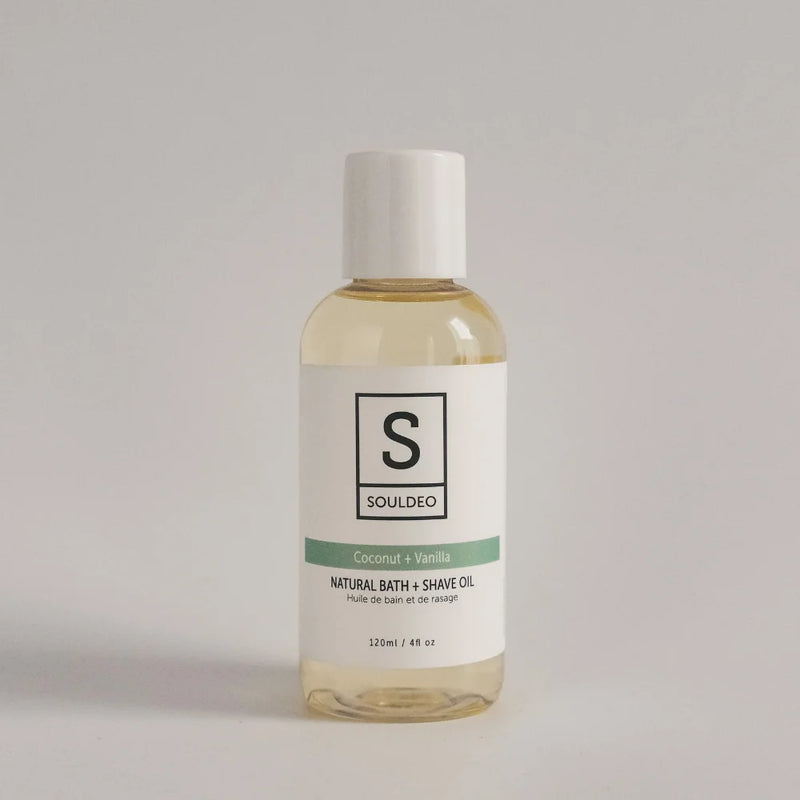 NATURAL BATH + SHAVE OIL - COCONUT + VANILLA - 120ml