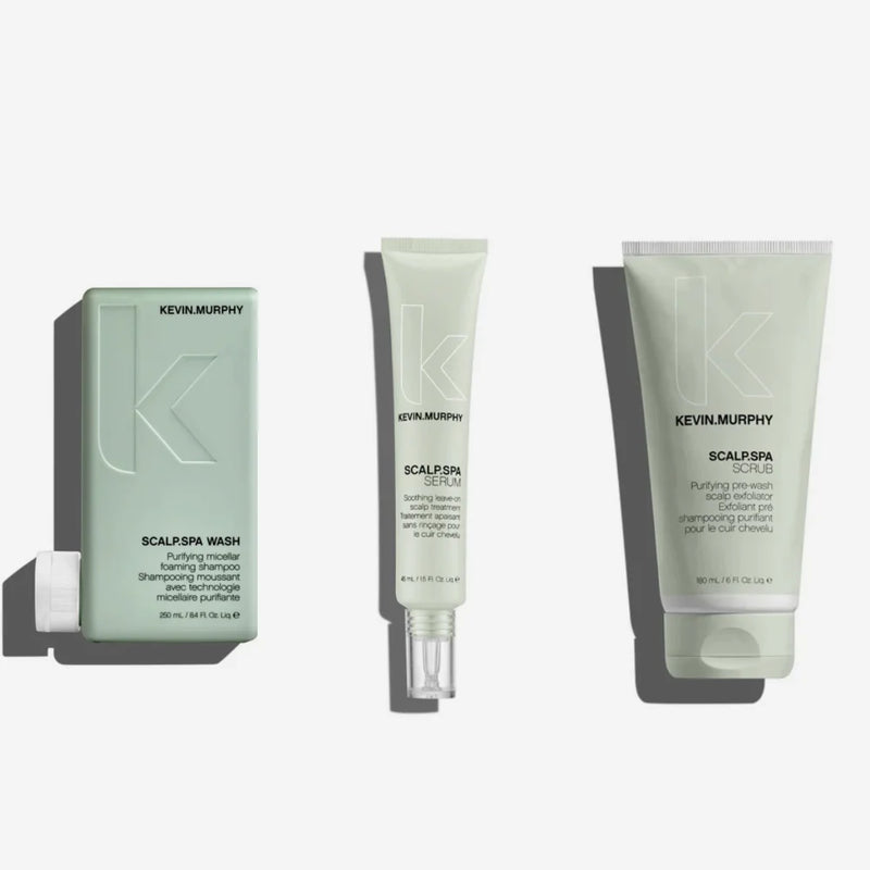 KM SCALP SPA SCRUB & SPA WASH & LEAVE IN SERUM