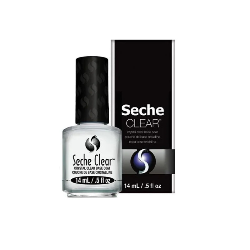 SECHE CLEAR CRYSTAL CLEAR BASE COAT, 0.5 OZ