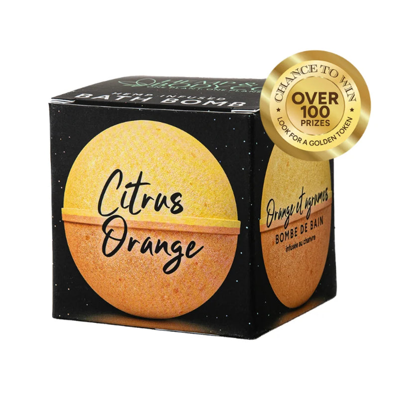 HEMP & BODY CO BATH BOMB 110mg - CITRUS ORANGE