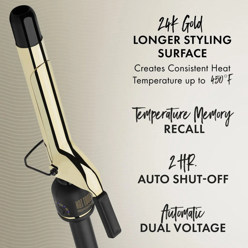 Hot Tools 24K Gold Iron - Extended Barrel Curling Irons