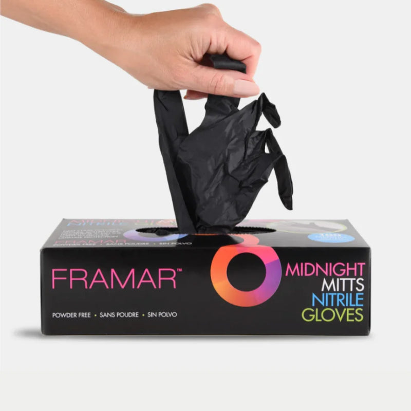 Midnight Mitts Nitrile Gloves - Powder Free - 100pcs