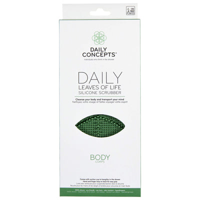 DAILY CONCEPTS LEAVES OF LIFE SILICONE BODY SCRUBBER