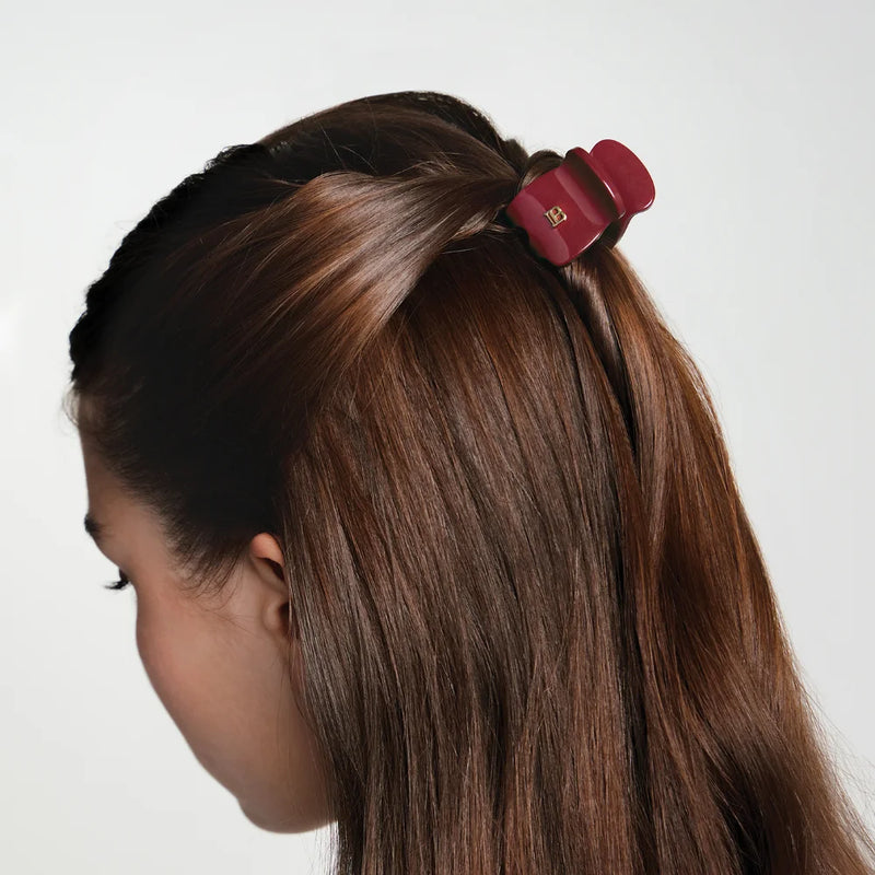 EXTRA SMALL PINCE A CHEVEUX - VELVET BURGUNDY