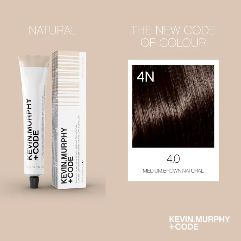 CODE+ - 4.0/4N - MEDIUM BROWN NATURAL - 100ml