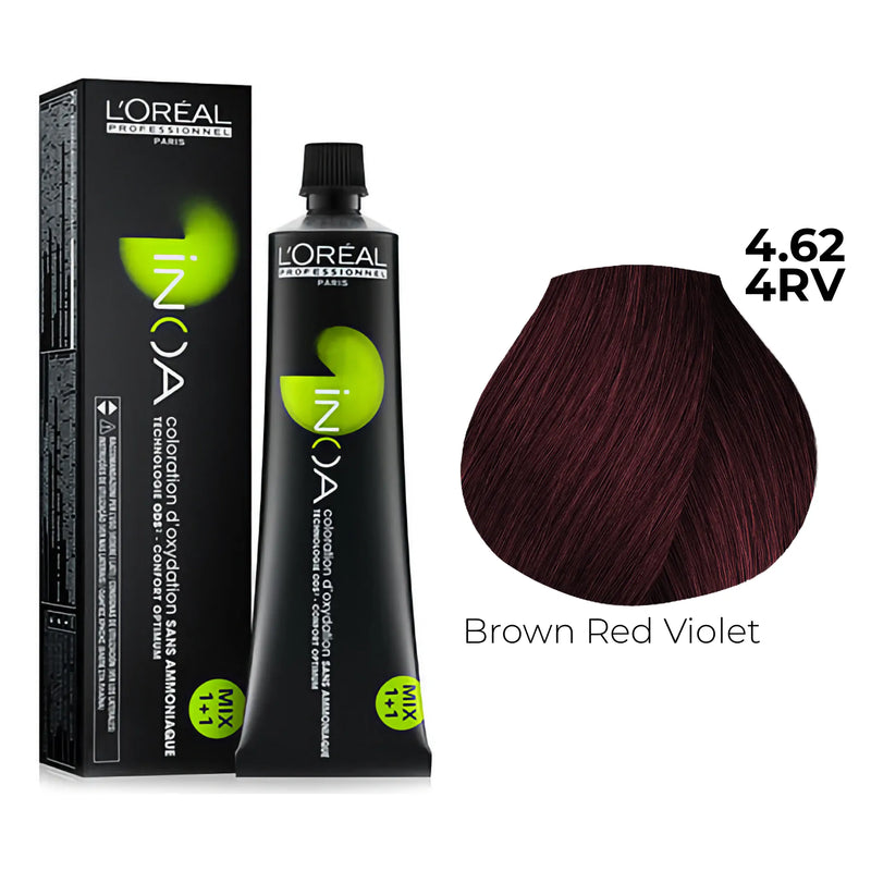 4.62/4RV - Carmilane Brown Red Violet - Inoa Reds