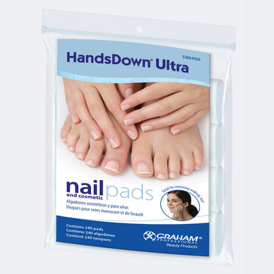 HandsDown Nail & Cosmetic Pads With Tabs