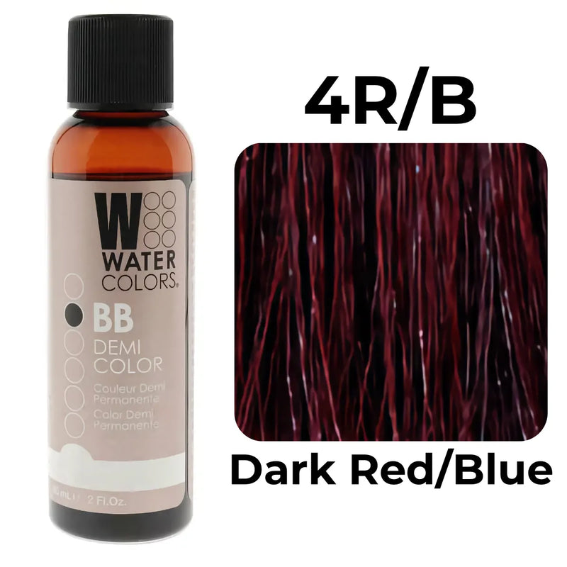 4R/B - Dark Red/Blue - Watercolors BB Demi