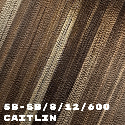 Quick Fit Tape Weft - Straight - (#5B-5B/8/12/600)-Caitlin - Stonewashed Brown Balayage - 18.5"