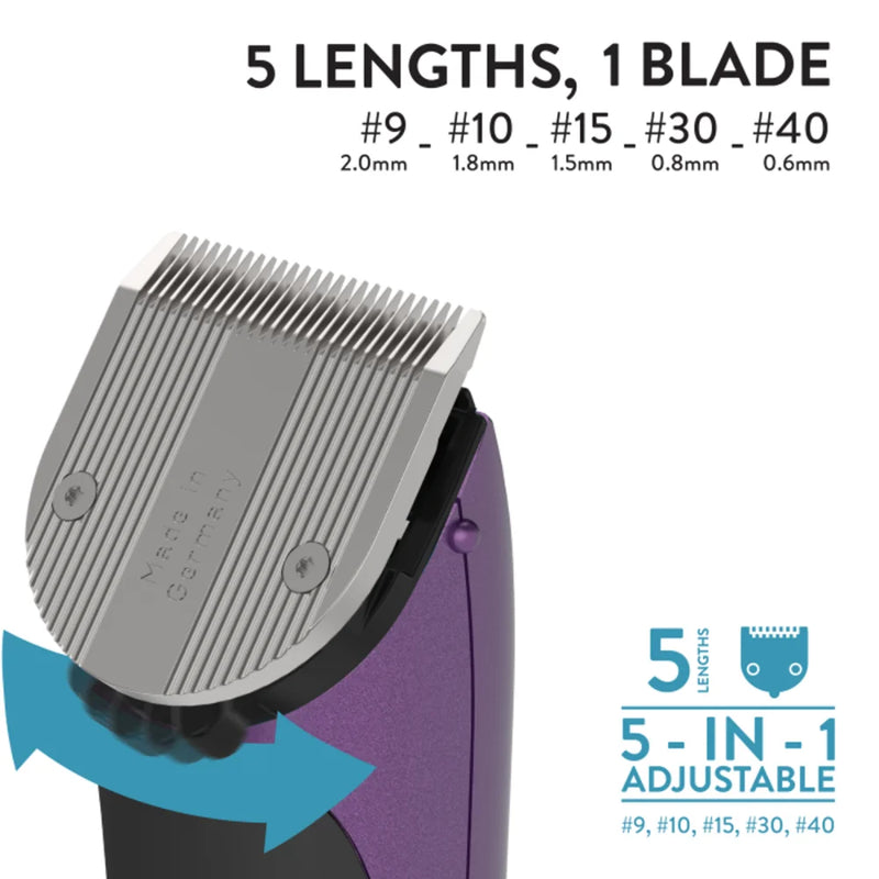 WAHL Animal Bravura Lithium Ion Clipper - Purple