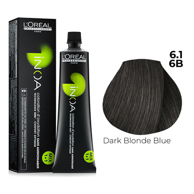 6.1/6B - Dark Blonde Blue - Inoa Blues & Greens