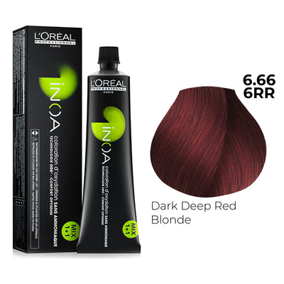6.66/6RR - Carmilane Dark Deep Red Blonde - Inoa Reds
