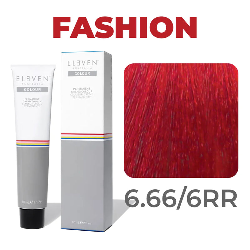 6.66/6RR - Dark Blonde Red Intense - Eleven Australia Permanent Cream Colour - 60ml