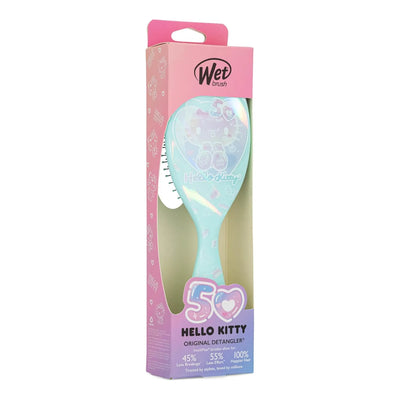 Wet Brush - ORIGINAL DETANGLER - Hello Kitty 50 Birthday - GREEN