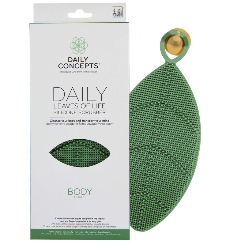 DAILY CONCEPTS LEAVES OF LIFE SILICONE BODY SCRUBBER