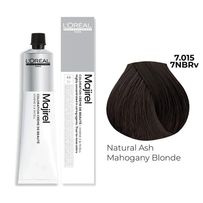 7.015/7NBRv - Natural Ash Mahogany Blonde - Majirel French Browns