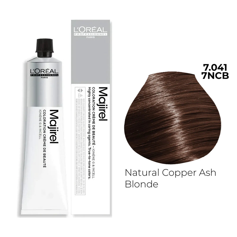 7.041/7NCB - Natural Copper Ash Blonde - Majirel French Browns
