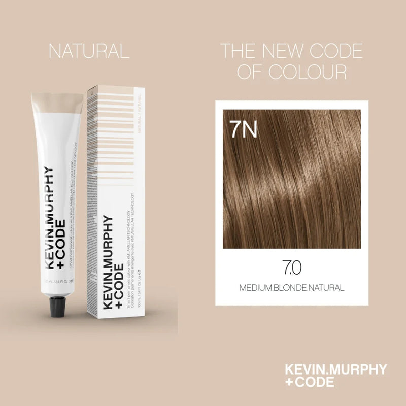 CODE+ - 7.0/7N - MEDIUM BLONDE NATURAL - 100ml