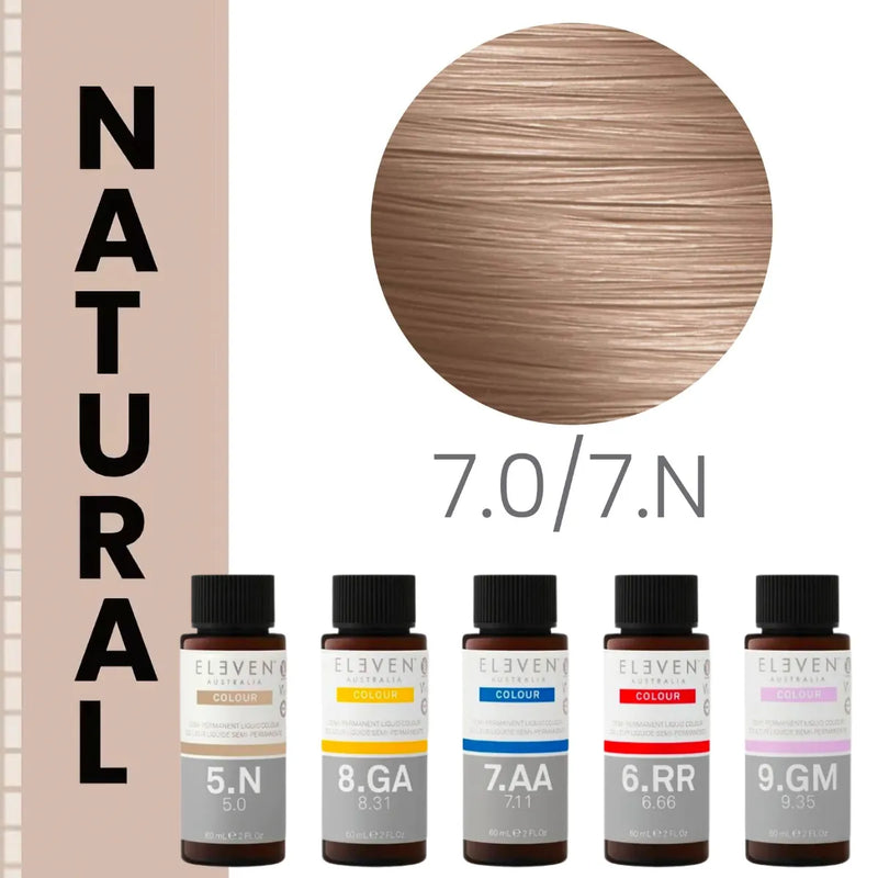 7.0/7N - Natural Medium Blonde - Eleven Australia Liquid Color