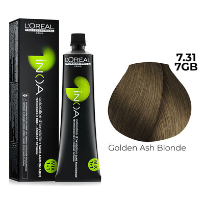 7.31/7GB - Golden Ash Blonde - Inoa Warm Browns & Blondes