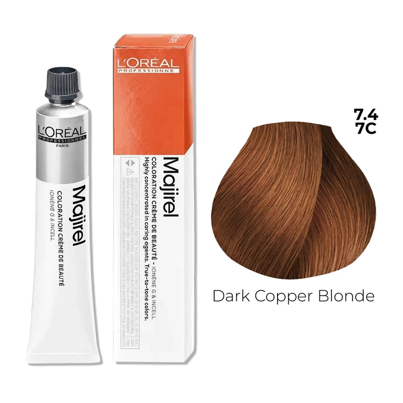 7.4/7C - Dark Copper Blonde - Majirel Copper