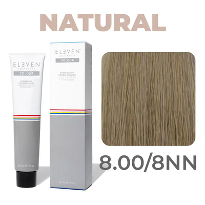 8.00/8NN - Natural Light Blonde Intense - Eleven Australia Permanent Cream Colour - 60ml