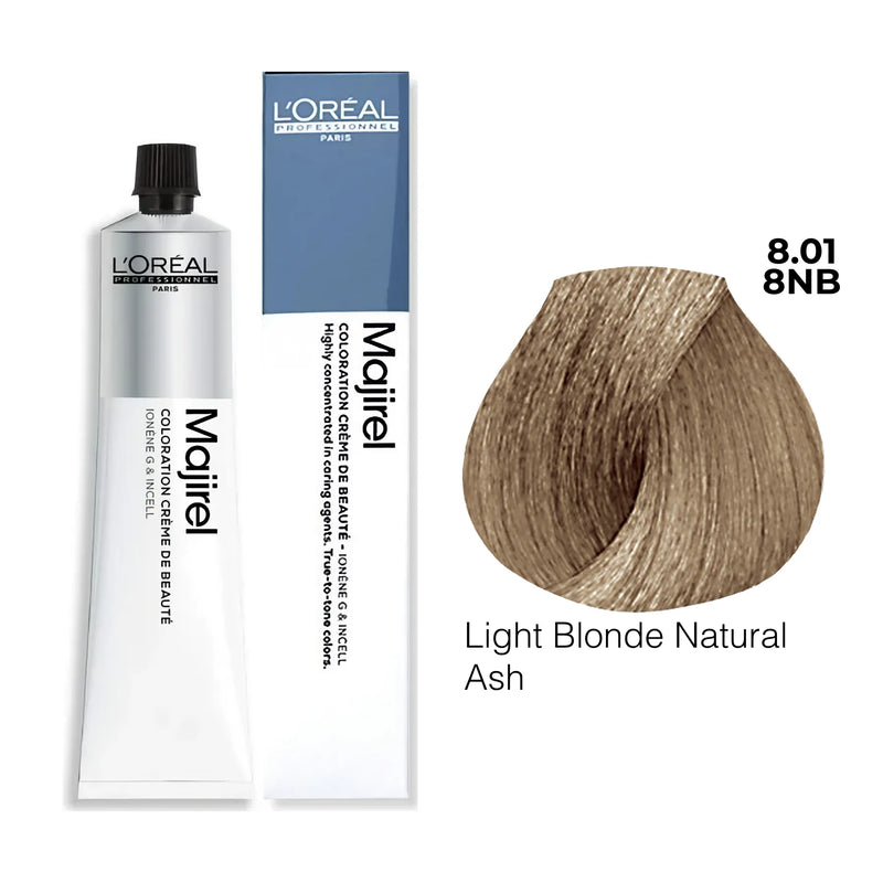8.01/8NB - Light Blonde Natural Ash - Majirel Blue