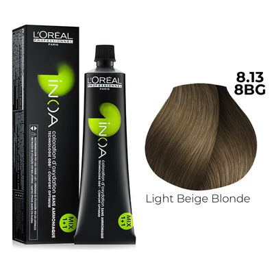 8.13/8BG - Light Beige Blonde - Inoa Cool Browns & Blondes