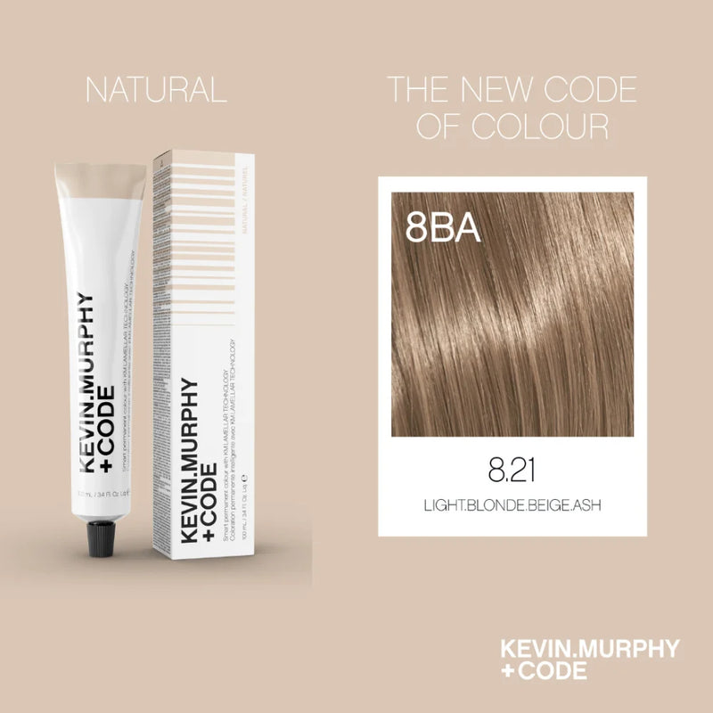 CODE+ - 8.21/8BA - LIGHT BLONDE BEIGE ASH - 100ml