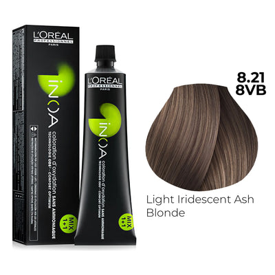 8.21/8VB - Light Iridescent Ash Blonde - Inoa High Resist