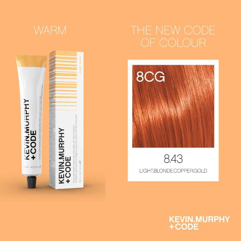 CODE+ - 8.43/8CG - LIGHT BLONDE COPPER GOLD - 100ml