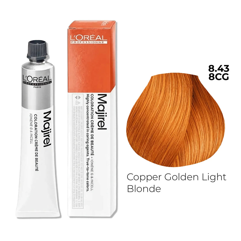 8.43/8CG -  Copper Golden Light Blonde - Majirel Copper