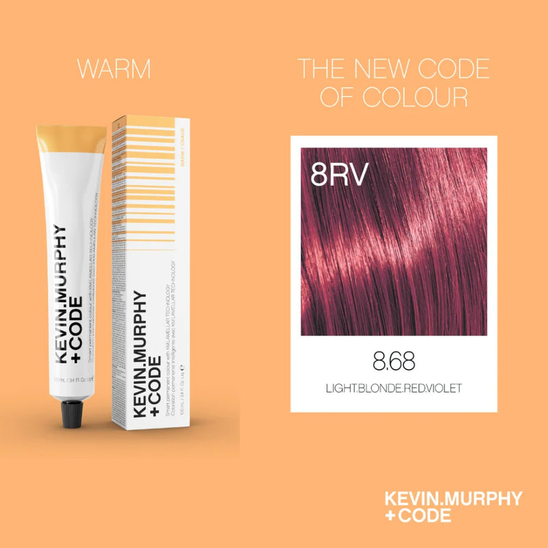 CODE+ - 8.68/8RV - LIGHT BLONDE RED VIOLET - 100ml