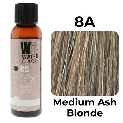 8A - Medium Ash Blonde - Watercolors BB Demi