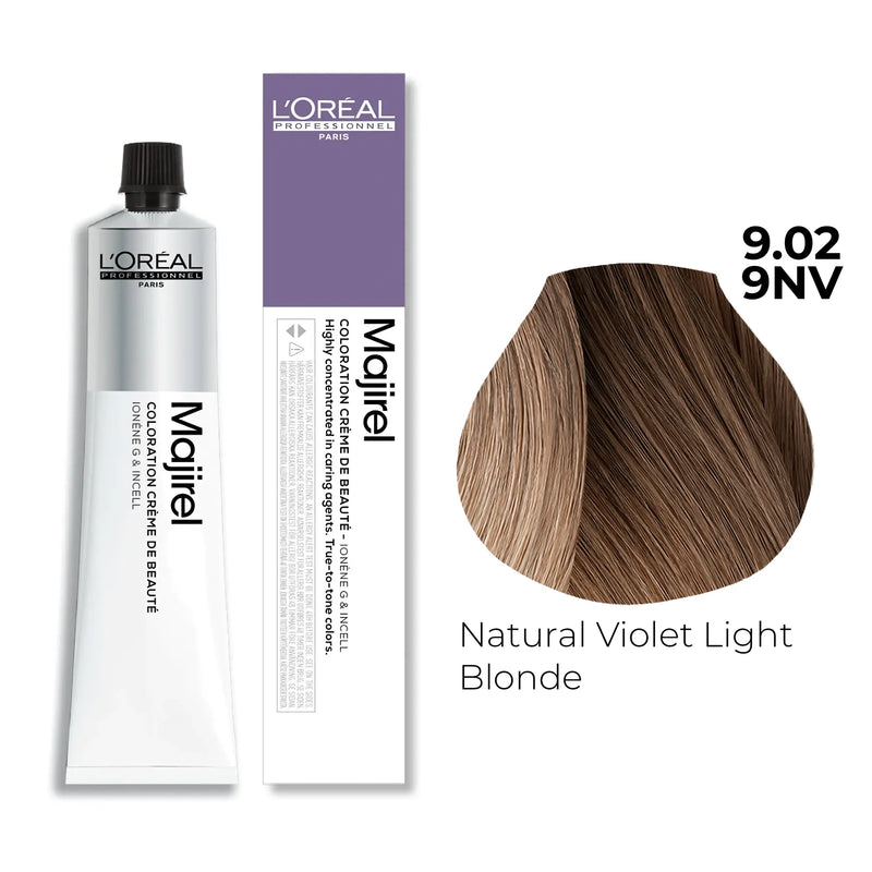 9.02/9NV - Natural Violet Light Blonde - Majirel Violet