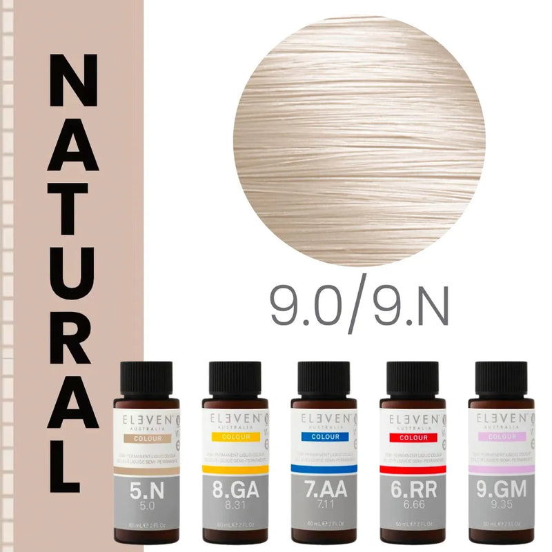 9.0/9N - Natural Very Light Blonde - Eleven Australia Liquid Color