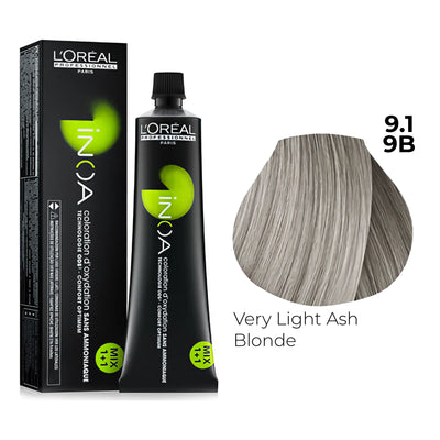 9.1/9B - Very Light Ash Blonde - Inoa Blues & Greens