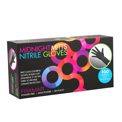 Midnight Mitts Nitrile Gloves - Powder Free - 100pcs